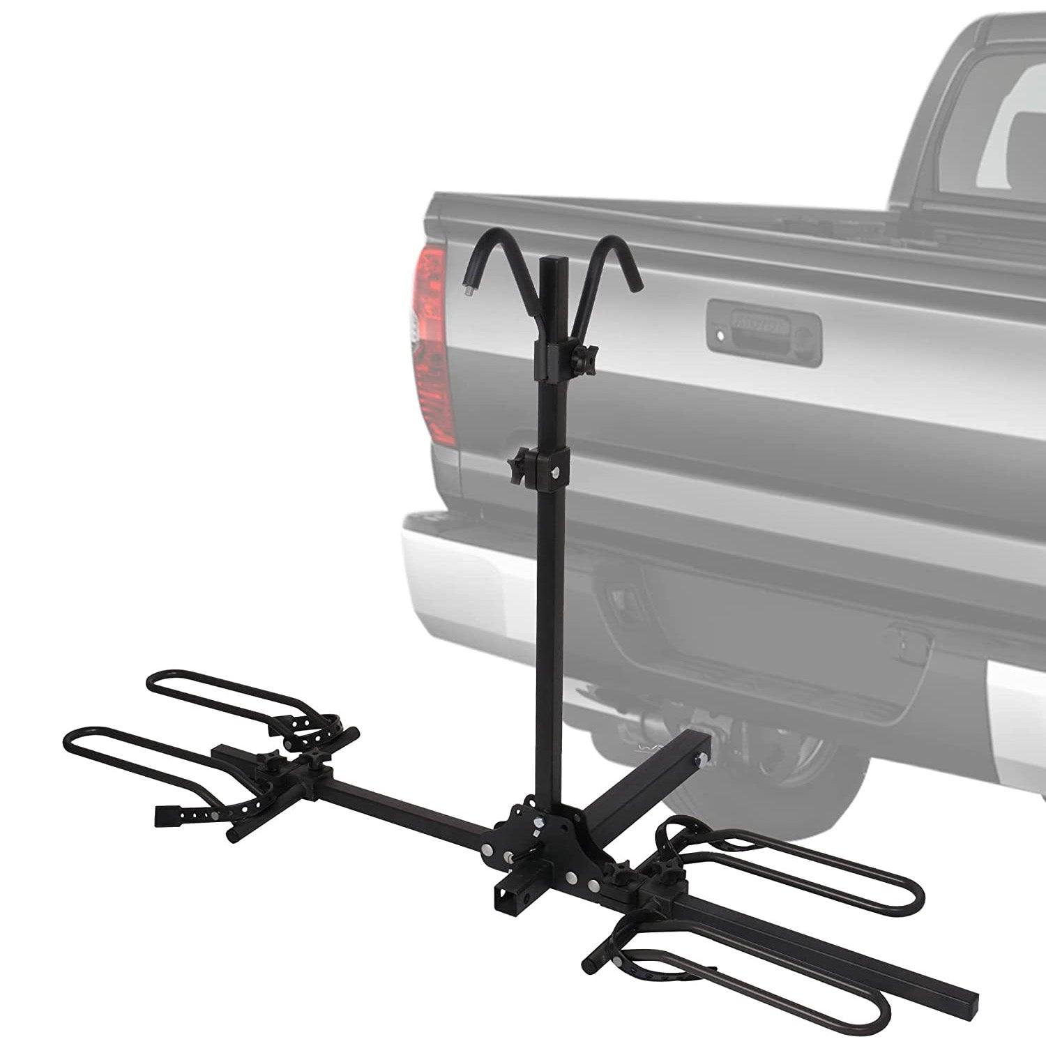 Hitch Mounted Bike Rack Bicycle Platform Style Carrier with 2" Hitch Receiver for Cars Trucks SUVs Minivans - Bosonshop