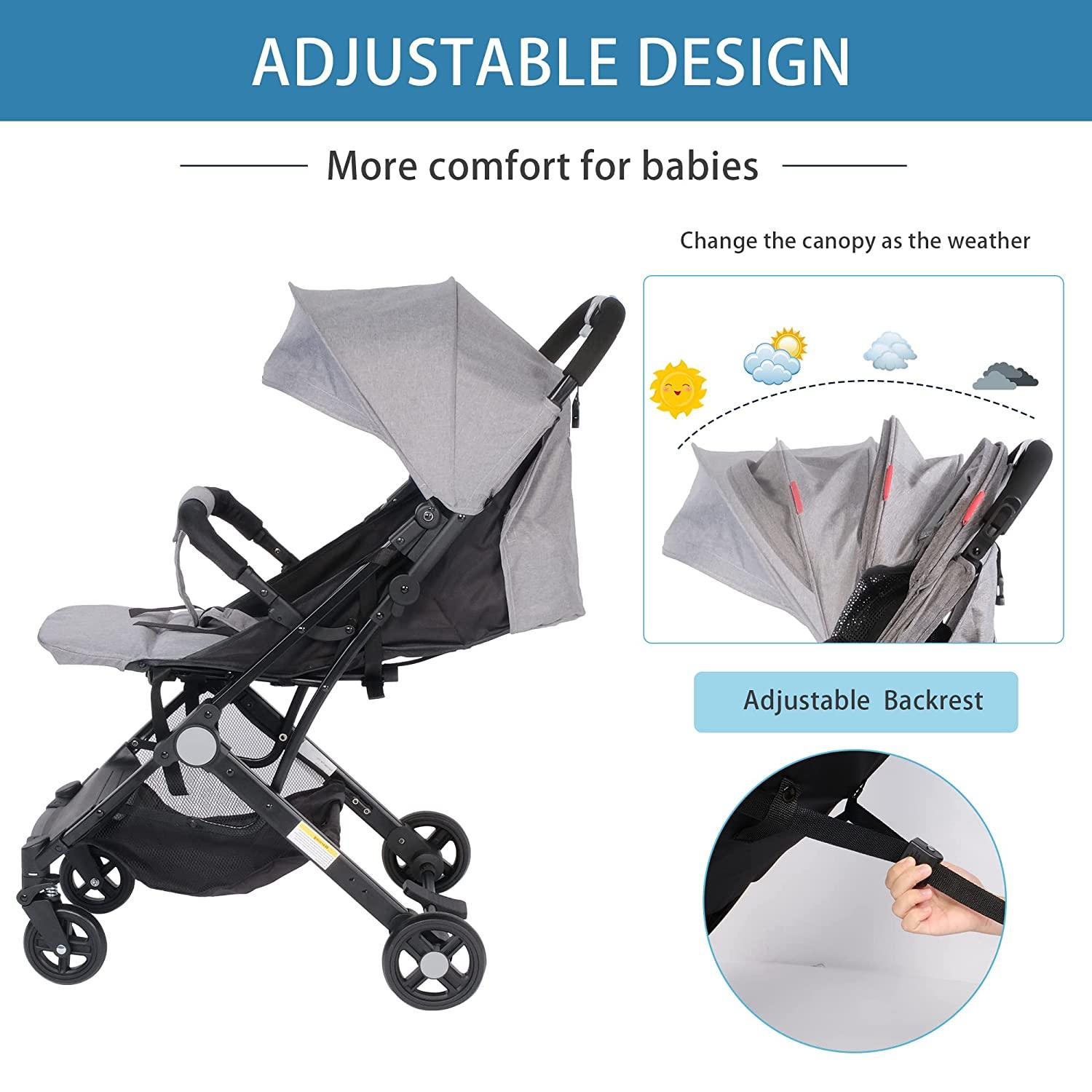 Out of Stock Foldable Baby Travel Stroller for Airplane One Hand Fo