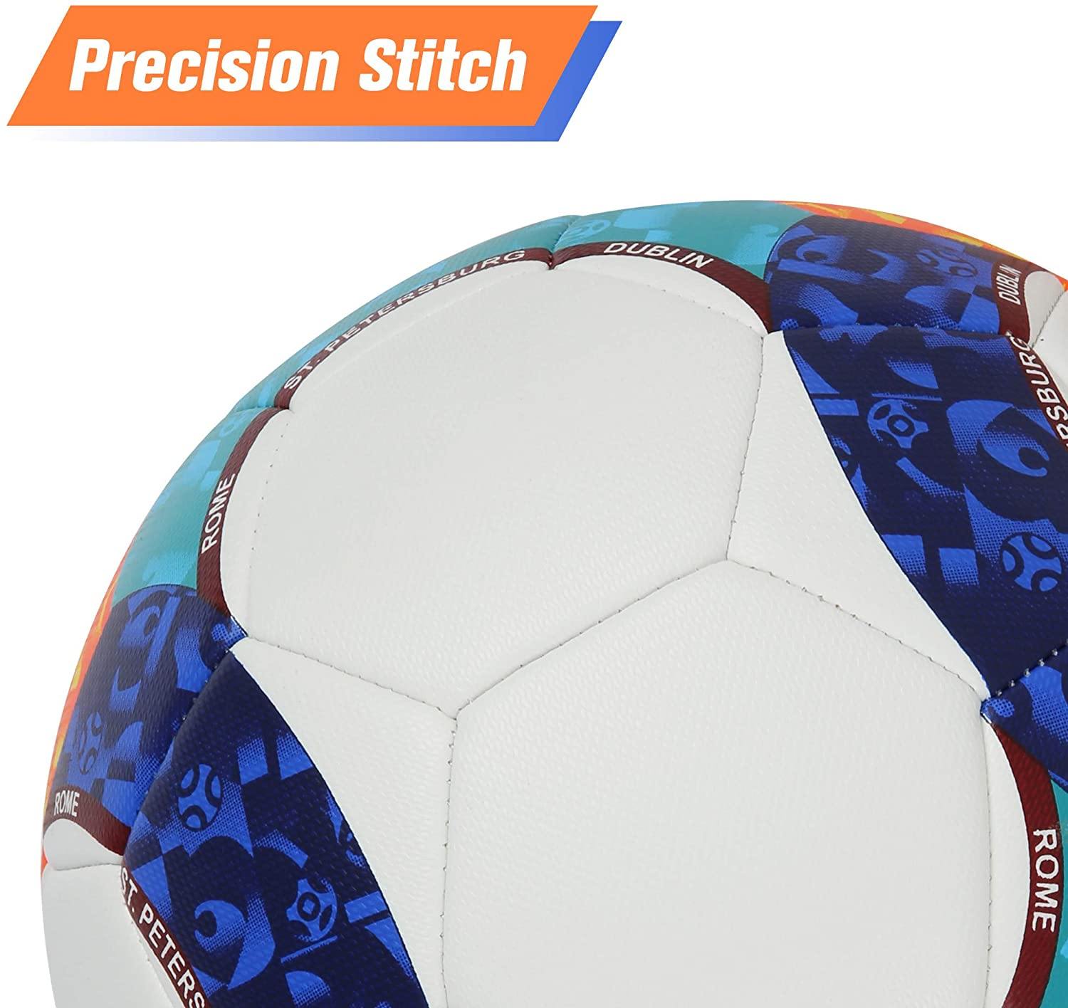 Soccer Ball Size 5, Youth Teenager Soccer Ball Outdoor Indoor for Boys and Girls Training Match Backyard Play - Bosonshop