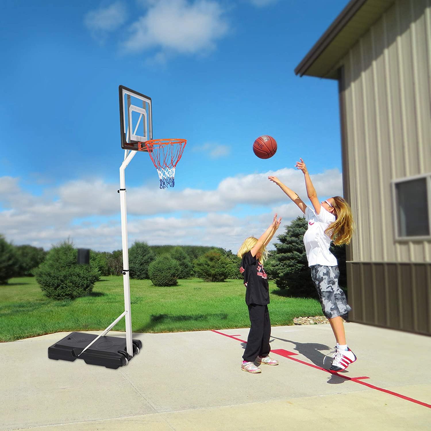 Portable Basketball Hoop Backboard System Stand Outdoor Sports Equipme