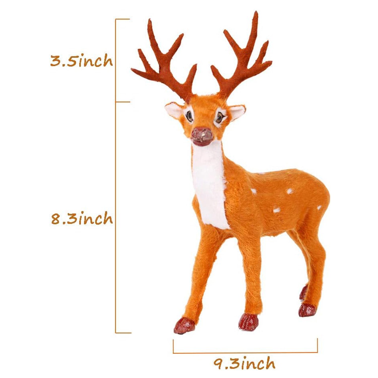 Santa's Reindeer Christmas Decoration, Simulation Christmas Reindeer for Home Festival Gift - Bosonshop