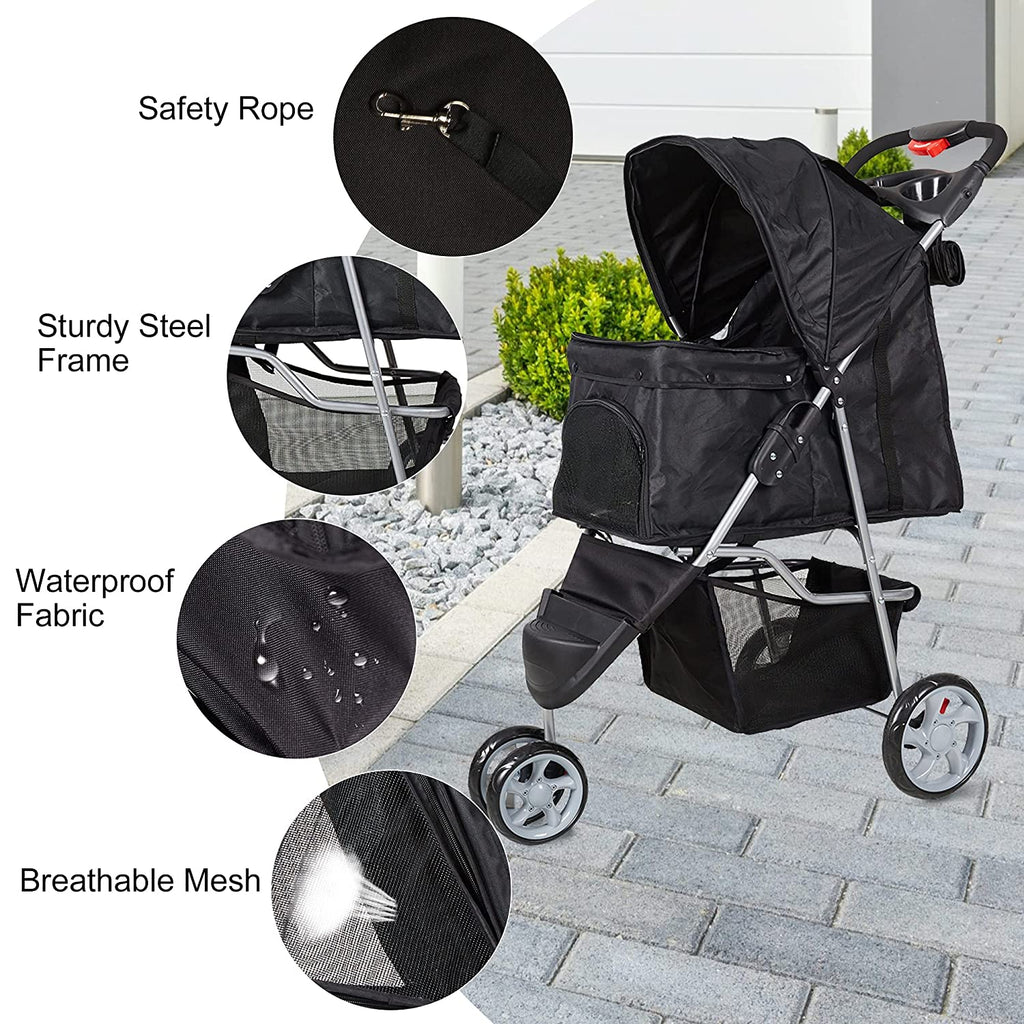 Factory Wholesale Portable Folding Travel Pet Luxury Pet Stroller Travel 4  Wheel Dog Strollers Small Dogs Pet Stroller for Dog - China Dog Stroller  and Pet Stroller price