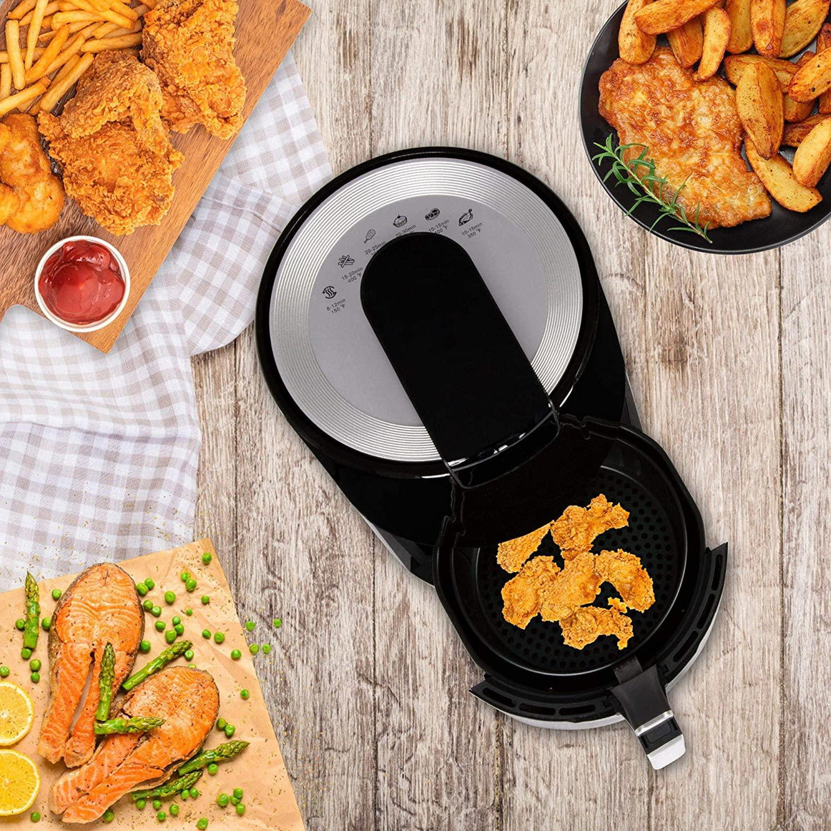 5.8Qt Best Air Fryer Electric Turkey Air Fryer Oven For Baking, LCD ...