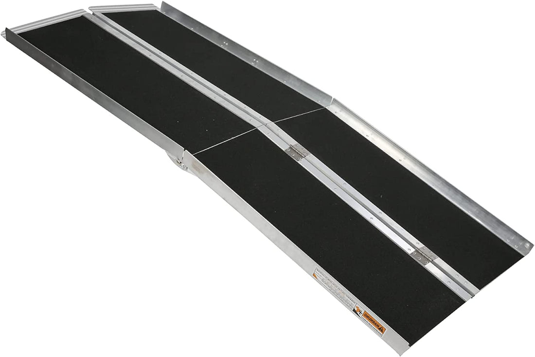 (Out of Stock) 6 ft. Multifold Aluminum Portable Wheelchair Ramp w/ Sl