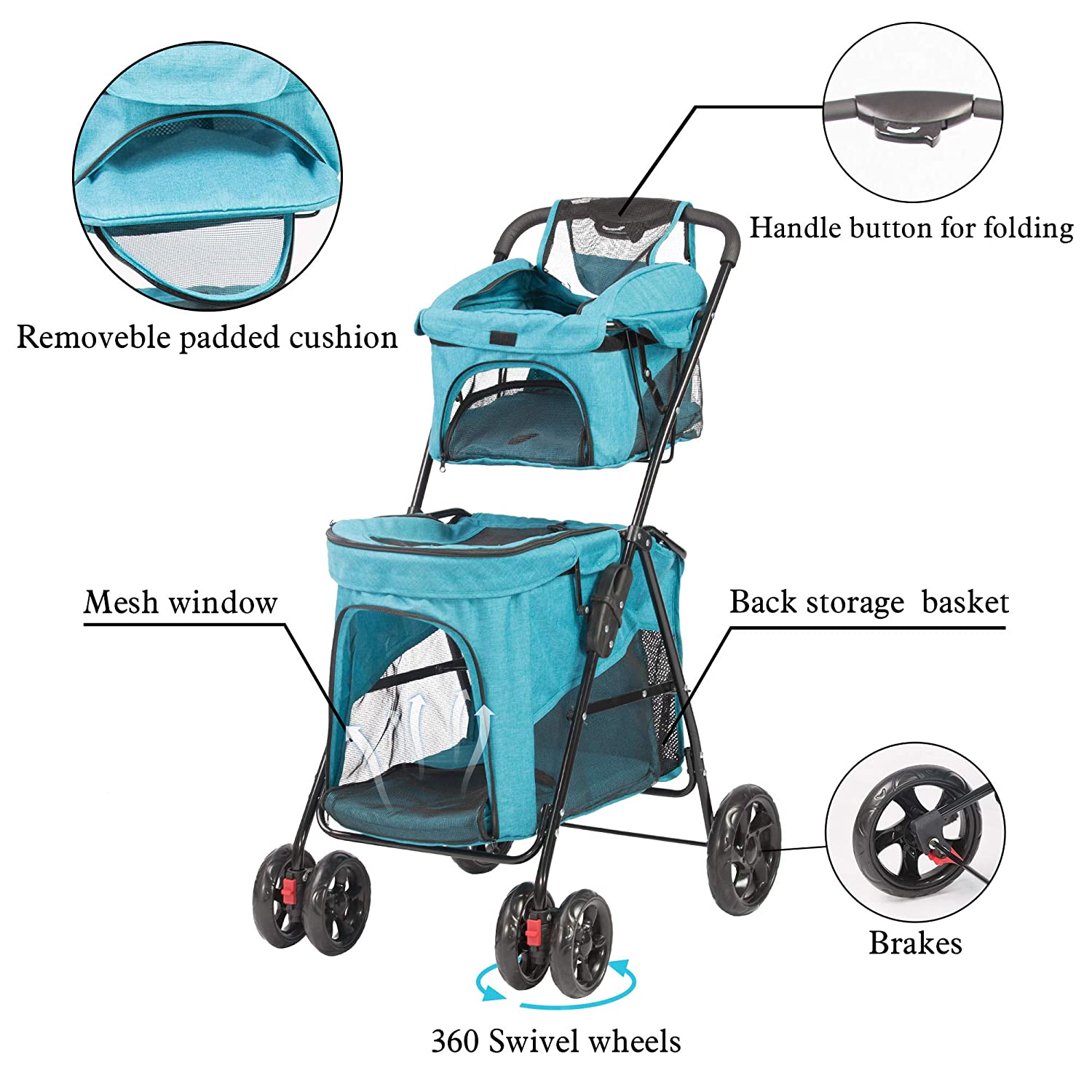 Baby stroller double decker on sale