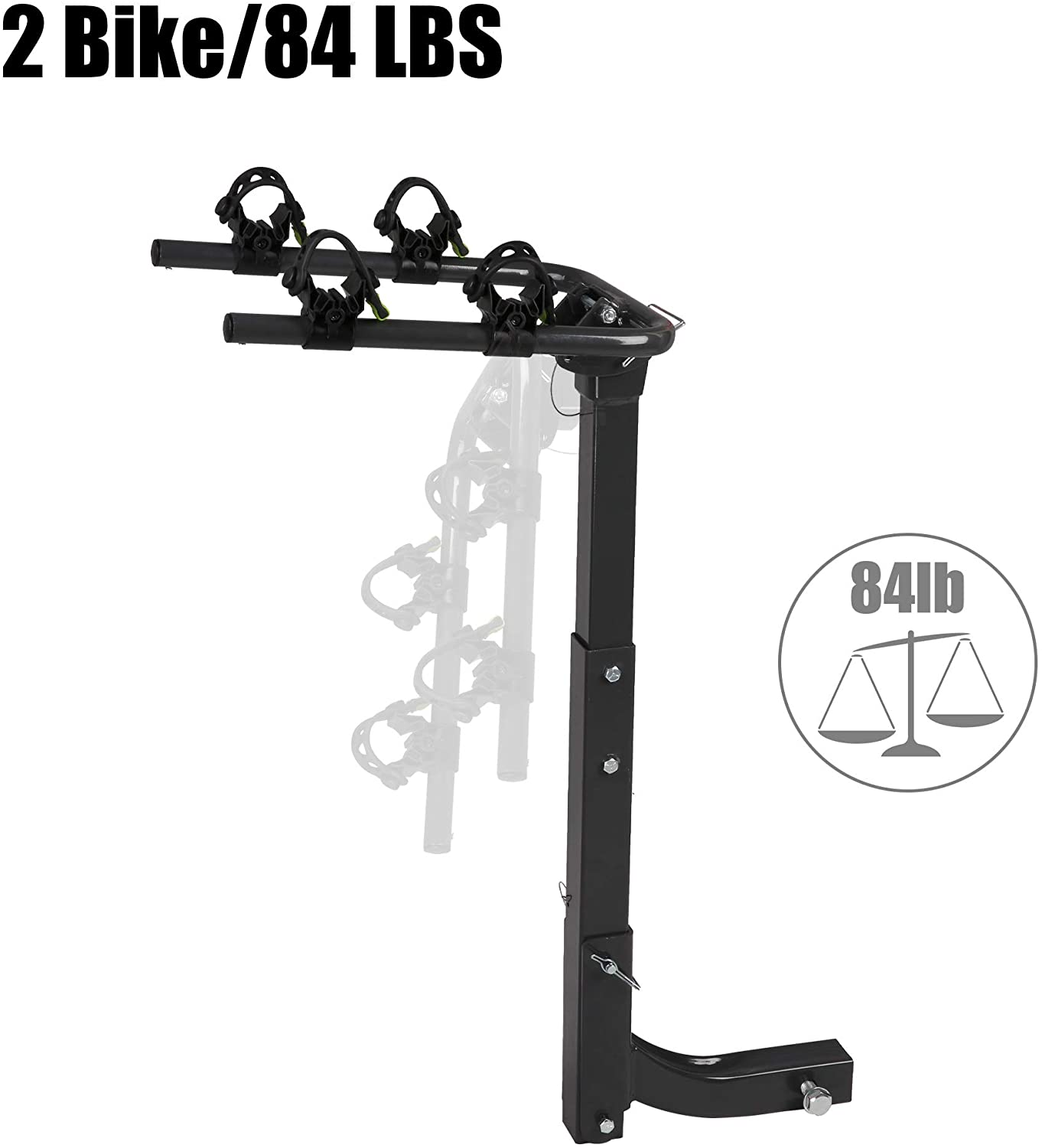 Bike Rack for Car Rack 2Bike Hitch Mount Bicycle Rack for SUV with 2