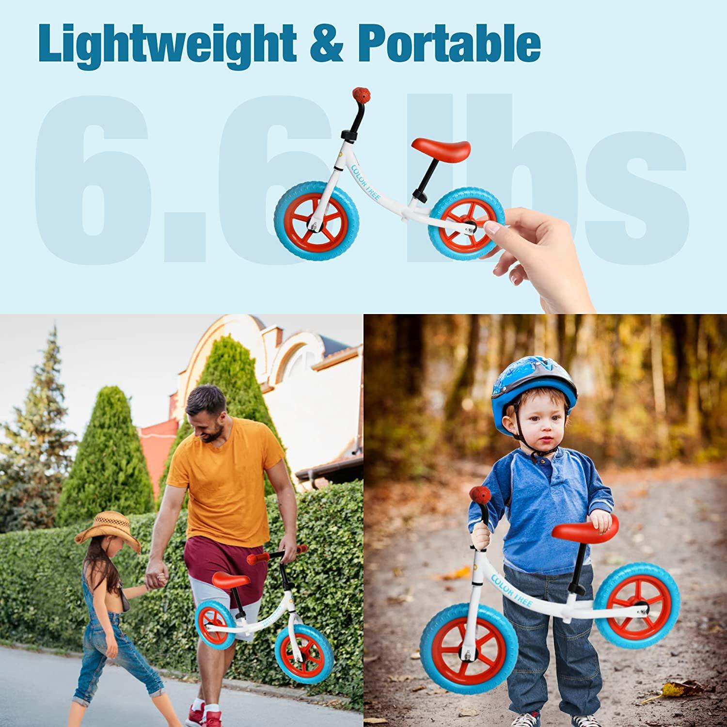 No Pedal Sport Kids Balance Bike Toddler Training Bicycle with Adjustable Handlebar and Seat for 3-5 Years - Bosonshop